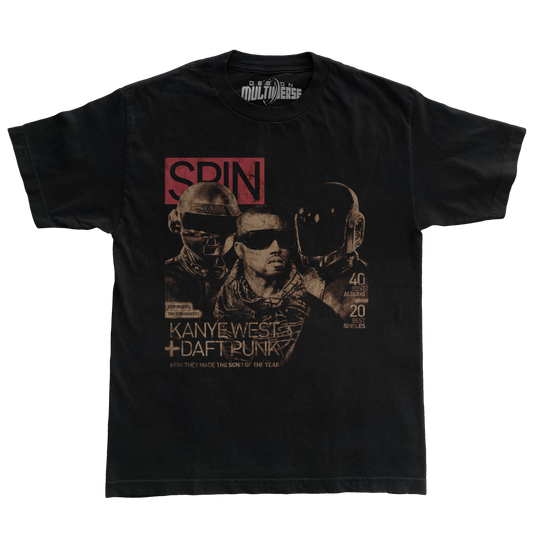 Spin Magazine Cover Kanye Daft Punk T Shirt